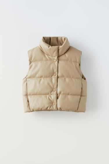 Zara капитониран кожен елек, размер 13-14 г. (164 см) става и за XS/S