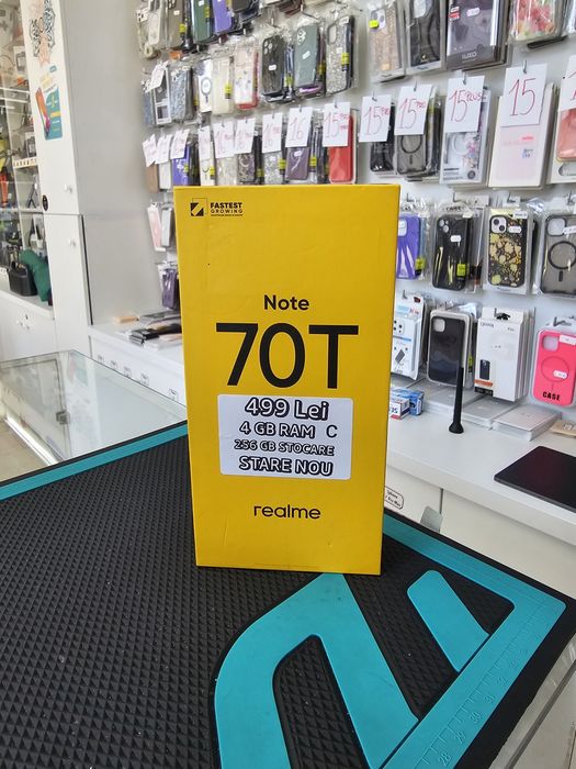 Realme Note 70T, 4/256GB, Sigilat, Garanție