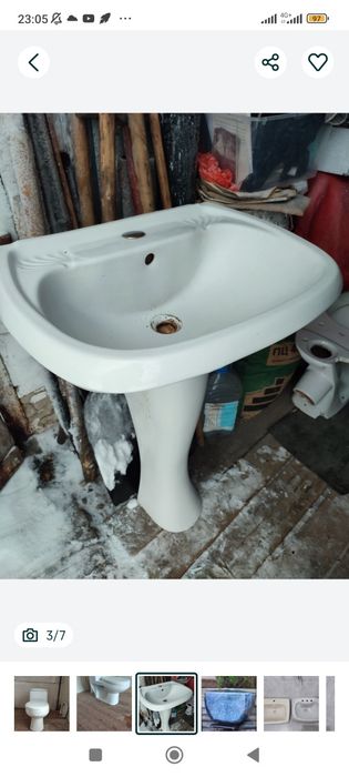 Продам  унитаз без бачка, бачки,сиденье ,умывальники