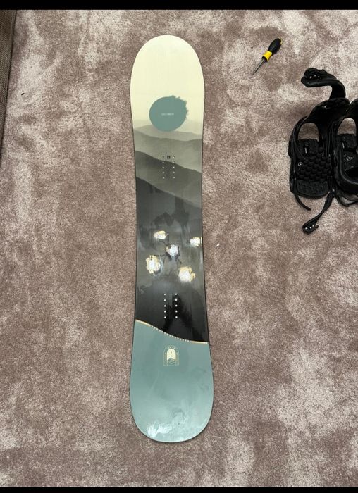 Placa snowboard Salomon cu legaturi