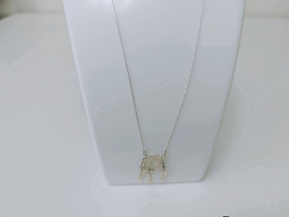 Colier/lant si pandantiv din argint de 925, dreamcatcher