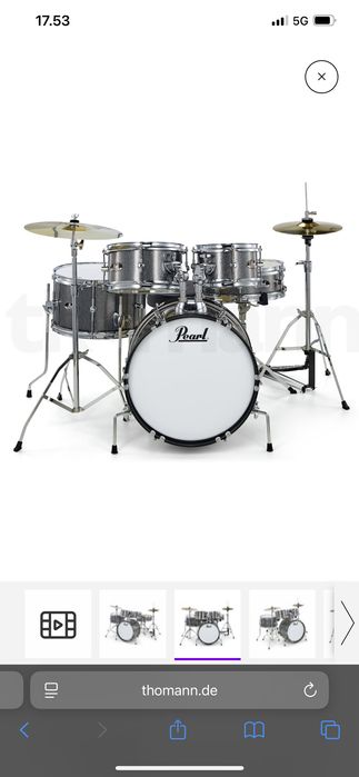 Vand Tobe Pearl Grafit Silver Twist, noi, in cutie, sigilate