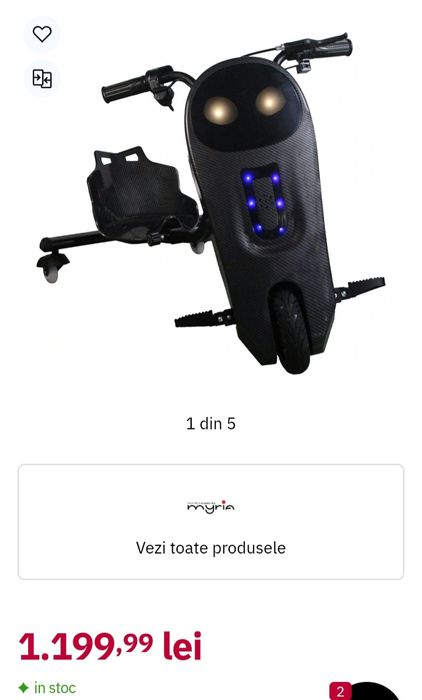 Tricicleta electrica MYRIA Drifter Sky Rider MY70