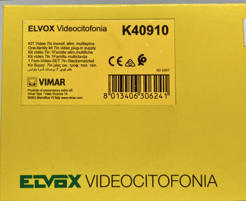 Videointerfon Vimar Kit  K40910 + monitor bonus