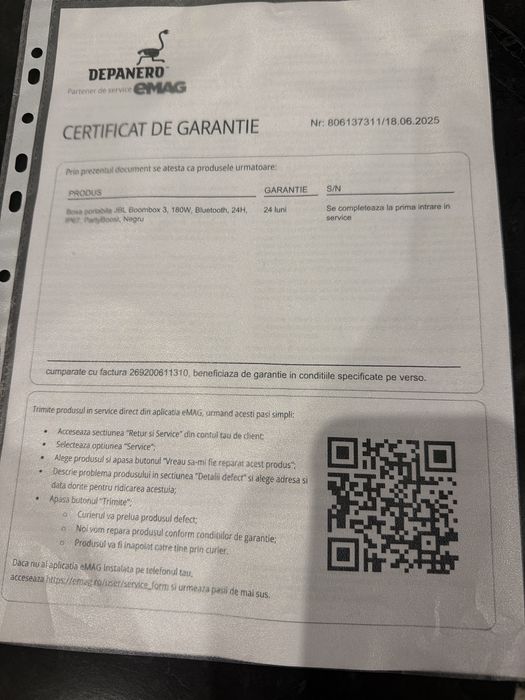 JBL boombox , in garantie, bluetooth