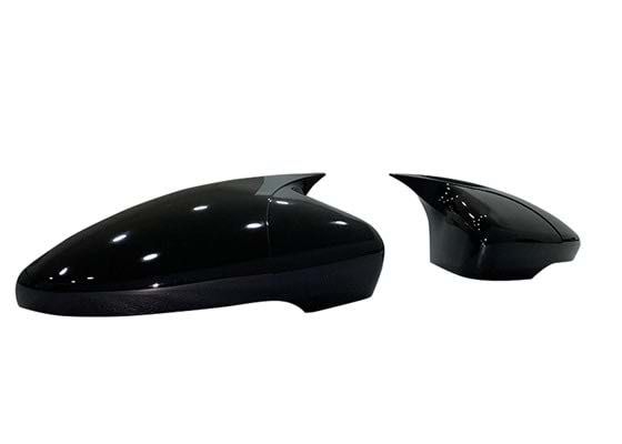 Capace oglinzi Batman Style compatibile cu VW Passat CC 2008-2017 Negru lucios