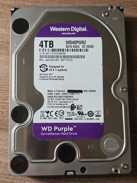 WD 4Tb HDD жесткий диск
