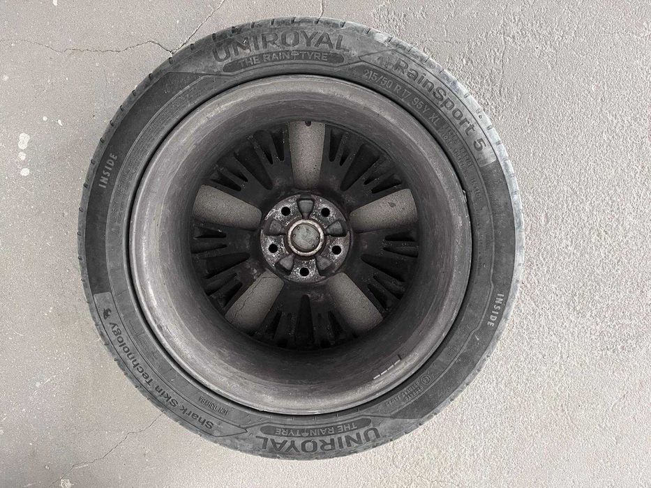 Set 4 jante originale aliaj Mazda 6 + 4 anvelope Uniroyal 215/50 R17