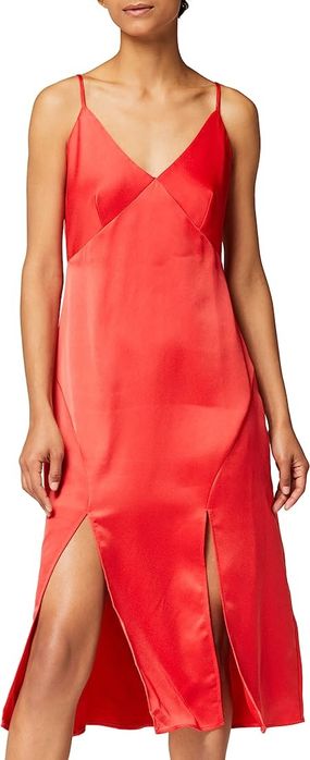 Rochie eleganta midi rosie
