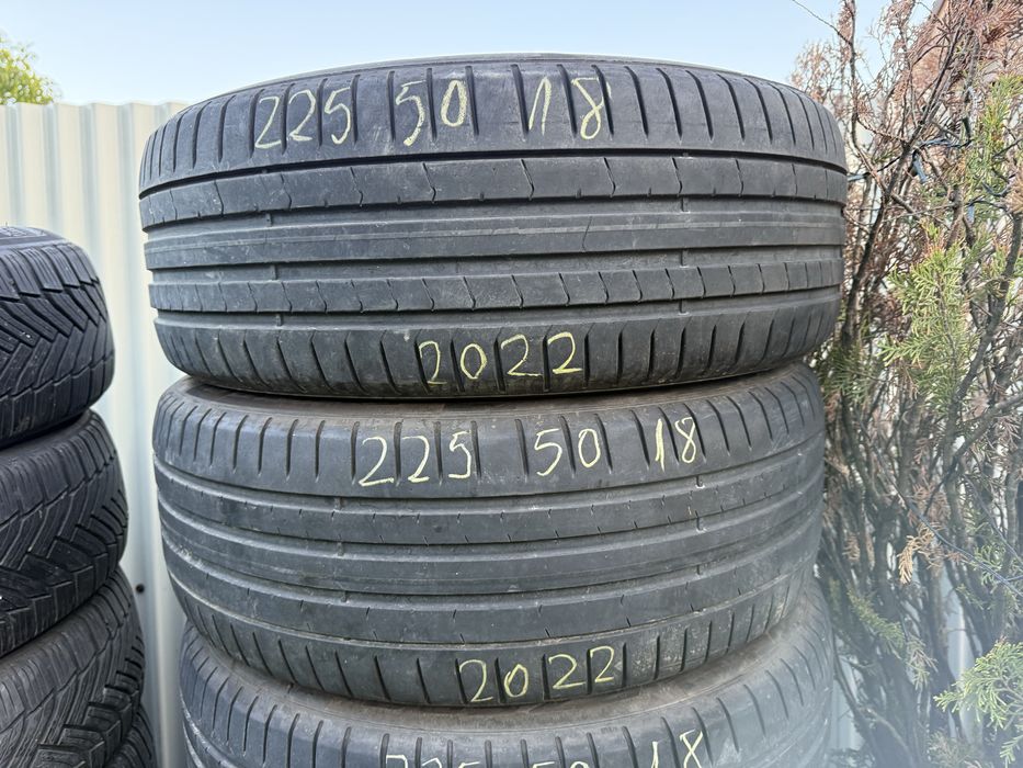 225/50/18” Set 4buc PIRELLI dot 2022(made germany)anv Vară IMPECABILE.