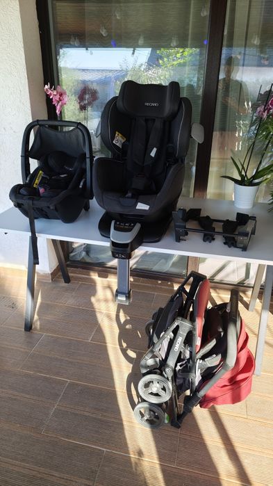 Scaun copiii Recaro Salina Elite cu scoica și cărucior Recaro