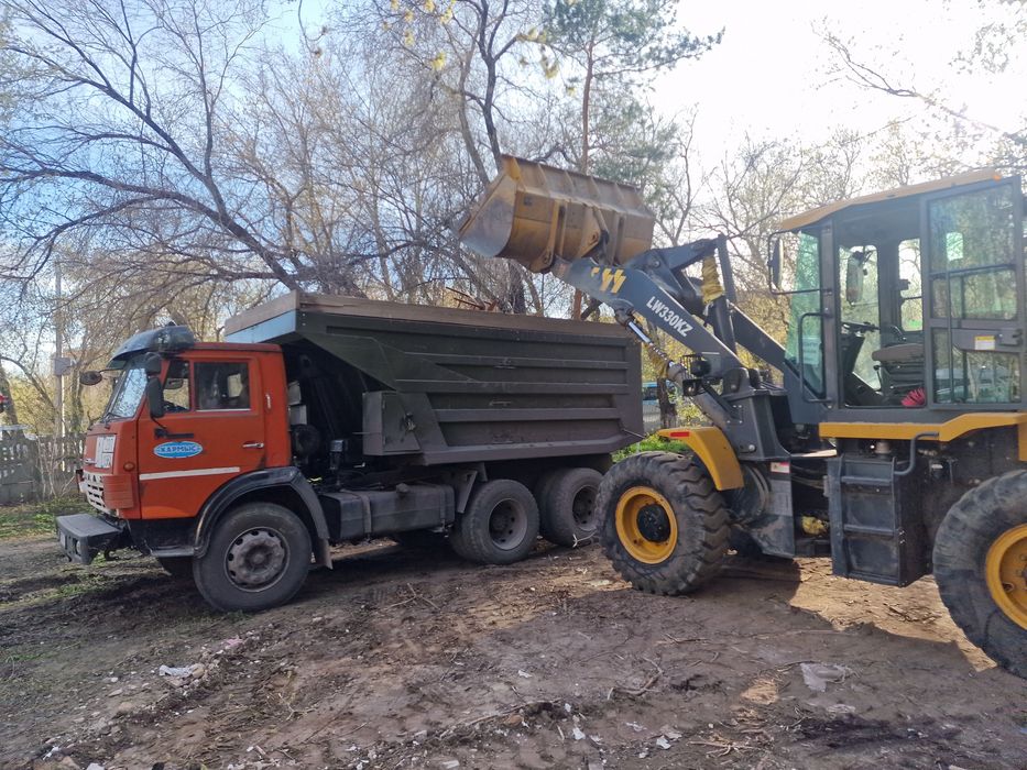 Услуги Камаз самосвал. Погрузчик.