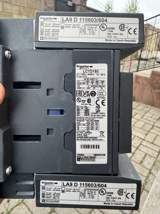 Контактор tesys control schneider electric