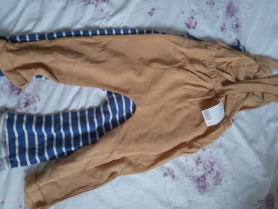 set 2 salopete H&M nou noi eticheta băiat baieti 98 2 3 ani