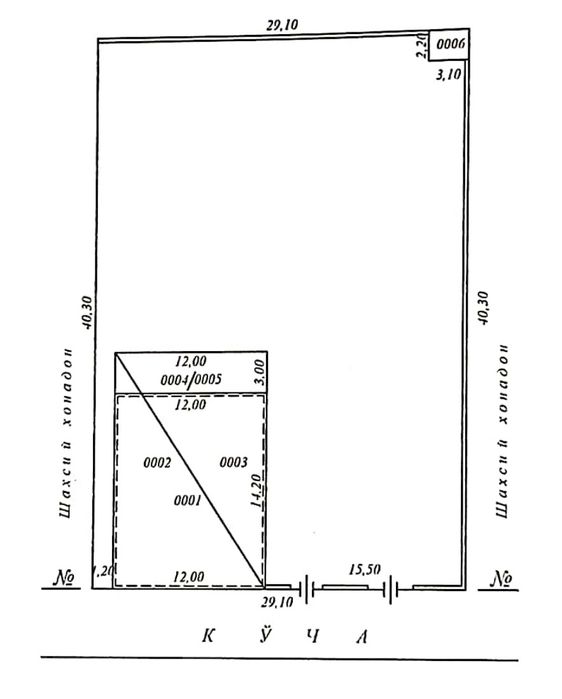Очень срочно продаётся участок 12 соток, Тутзор махалля, фасад 30/40
