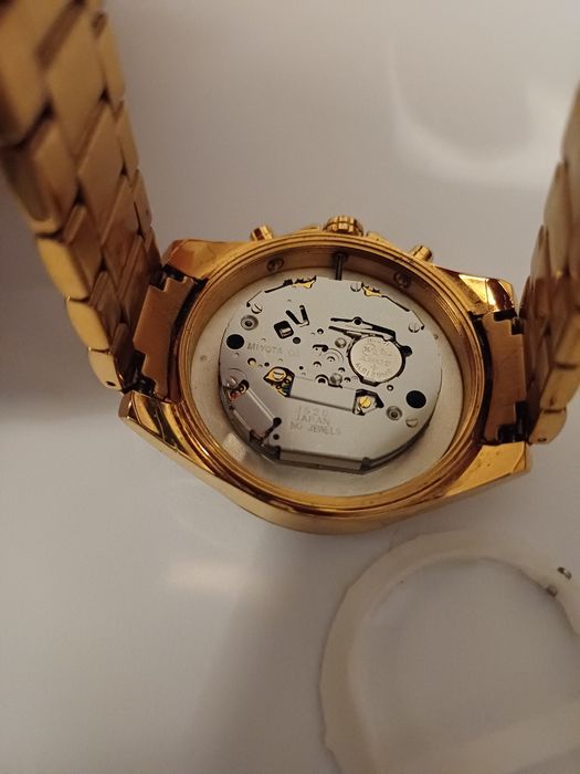 Ceas Dama Fossil Original BQ1774 Rose Gold / Daurat - Cronograf - Cutie