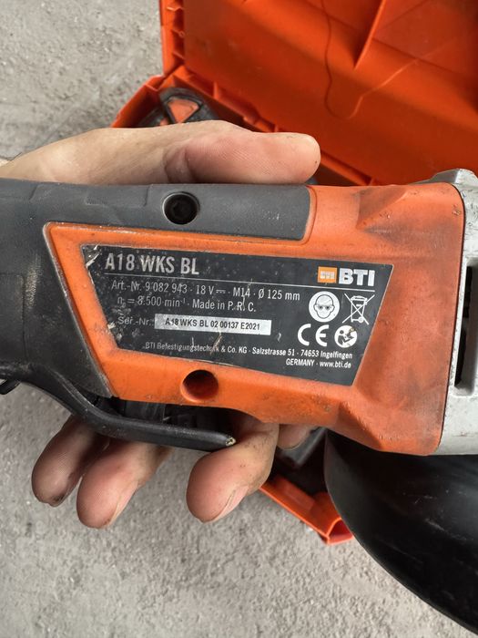 BTI A18 WKS BL ъглошлайф