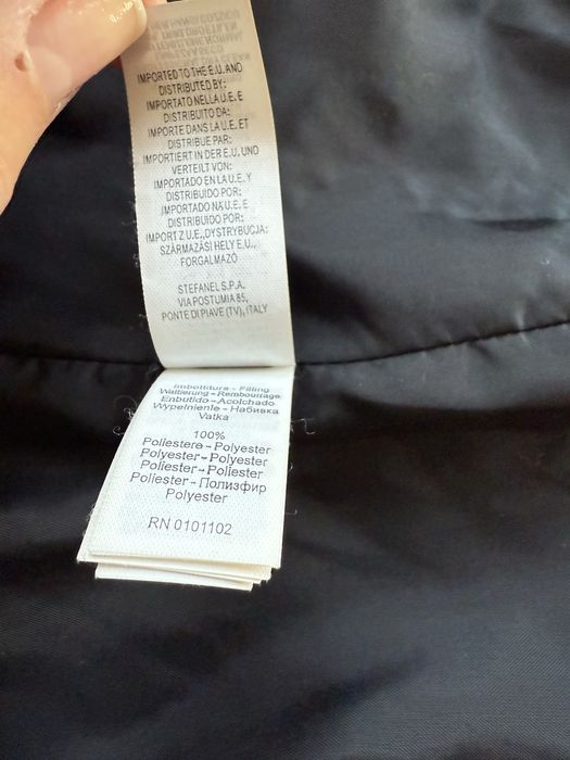 Stefanel-черно яке с ципl- S размер