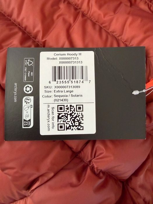 Pufoaica Arcteryx Cerium Hoody Sequoia XL