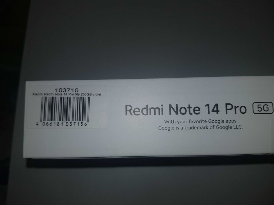 Xiaomi Redmi Note 14 Pro  5G 8GB RAM 256GB Aurora Purple *Неразопакован**