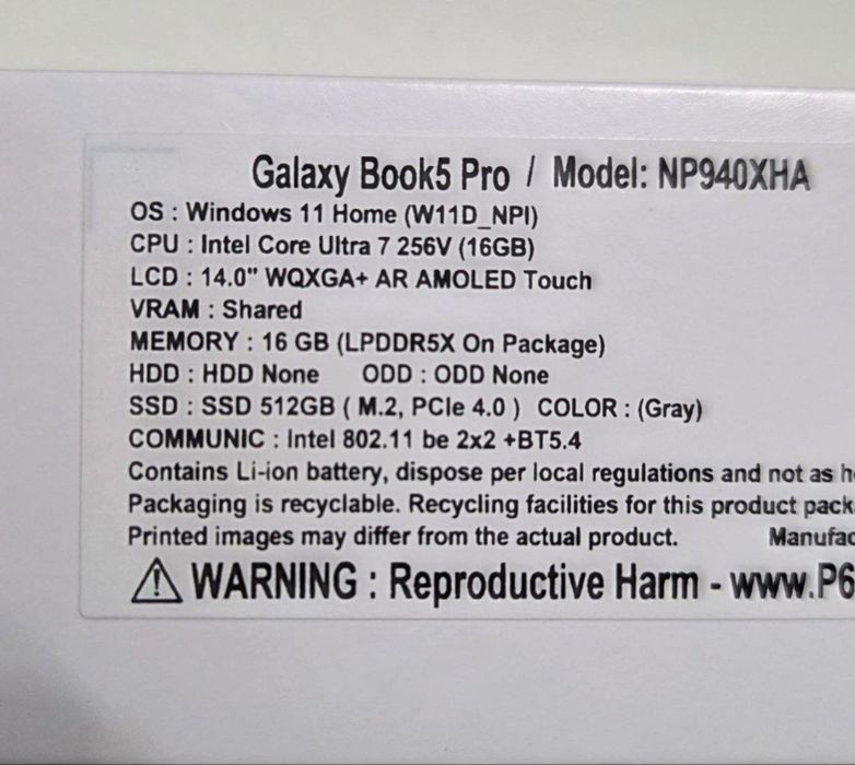 Samsung Galaxy Book 5 pro