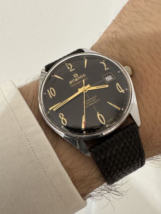 Ceas Atlantic Worldmaster. Swiss made. Cu data. Mecanic