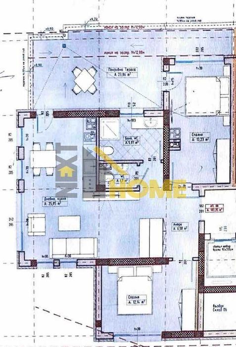 Тристаен апартамент в нов жилищен комплекс от затворен тип