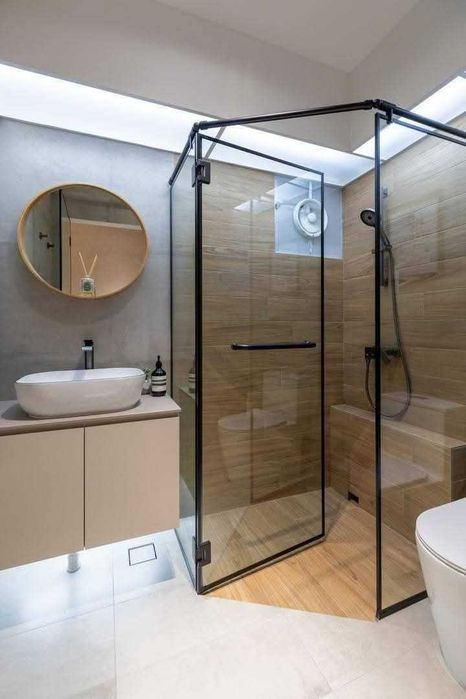 Душевые кабины и перегородки под заказ