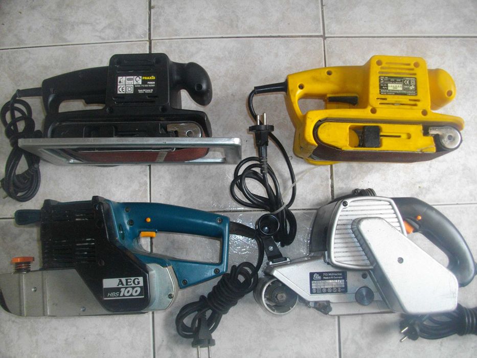 Немски Нидерландски ELU-850W/PRAXIS-720W//AEG-1010W Профи Лентов Шлайф