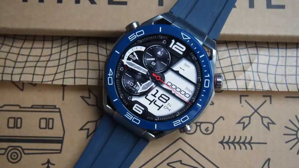 Huawei Watch Ultimate Blue Titanium, impecabil, fullbox!