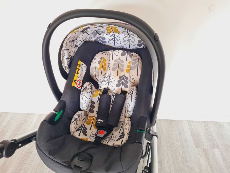 Cosatto Бебешка количка 3в1 Giggle Trail Fika forest с ISOFIX