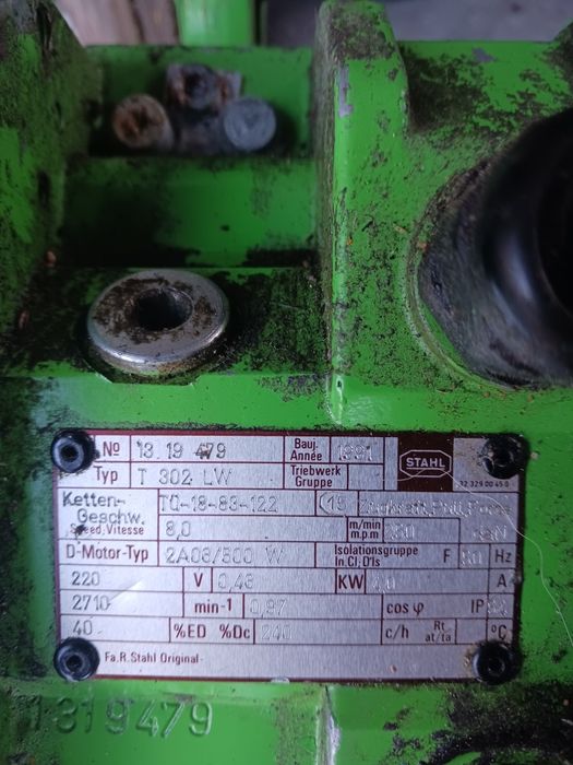 Palan electric, pe lant