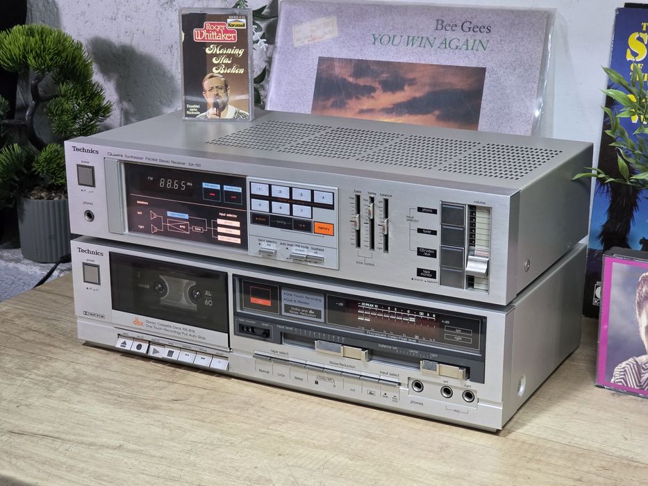 Sistem audio TECHNICS,  receiver SA-150, casetofon deck  RS-B18 DBX