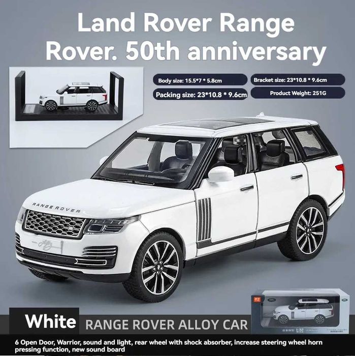 Метална кола макет 1:32 на Range Rover играчка подарък за момче
