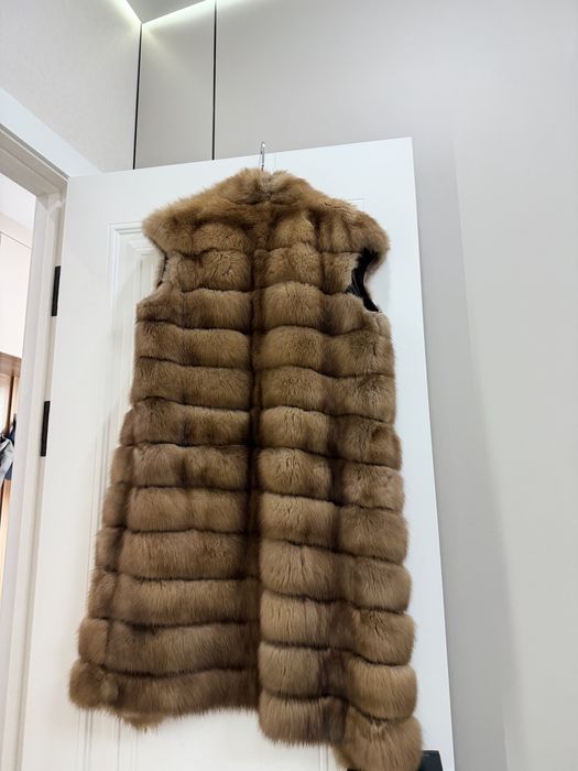 Шуба натуральная из куницы