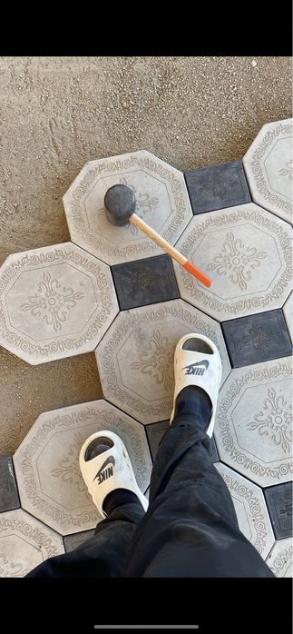 Укладка брусчатки