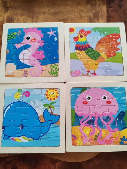 Пазлы для детей, разные виды