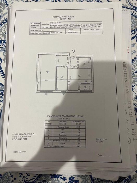 Proprietar - Apartament 2 camere, 60 mp, etaj 1, parcare intabulata