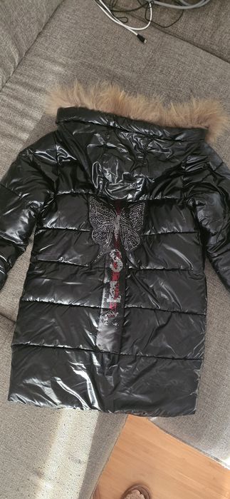 Зимнее пальто пуховик на девочку