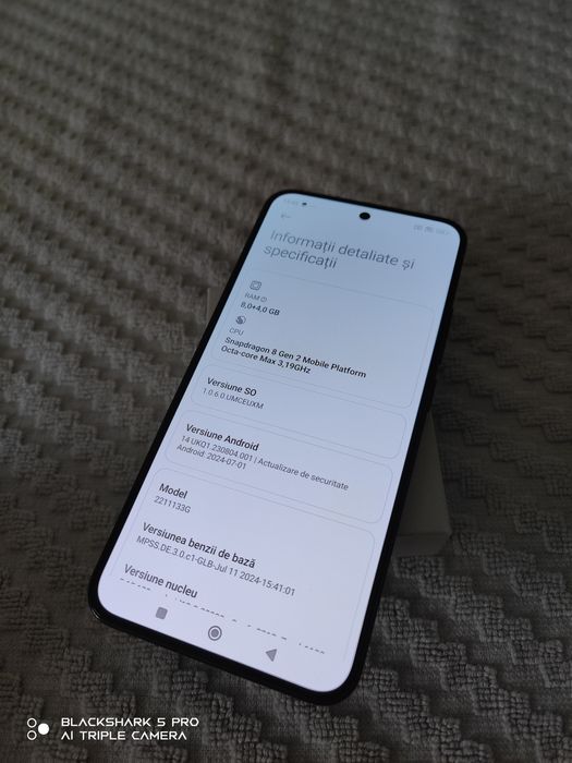 Vând/Schimb Xiaomi 13 256GB, 8+4GB RAM, 5G, Black. 9.5/10
