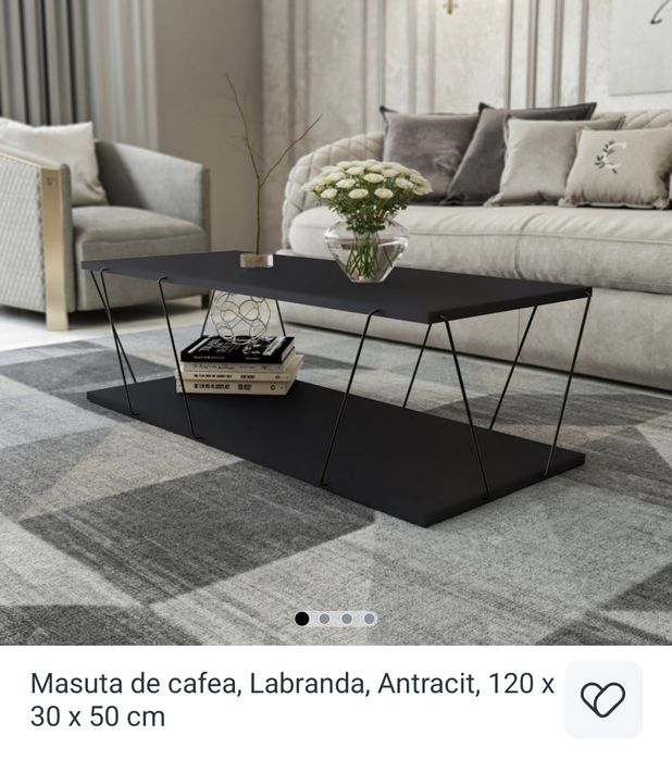 Masa cafea Antracit 120x30x50. Se vand amandoua cu 300 lei.