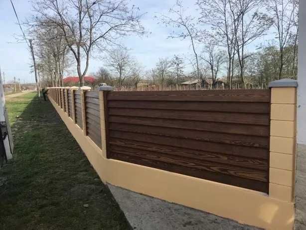 Garduri din panou stil jaluzele, sipca metalica, tabla si alte modele