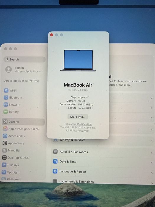 MacBook Air M4, 16/512gb, 15.3 inch