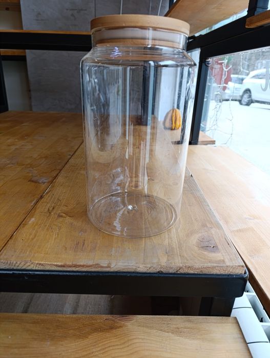 Магазин буркан стъклен ядки магазин   за съхранение, магазин, ядки,био