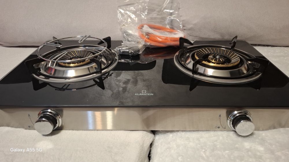 Газов котлон за къмпинг или градина