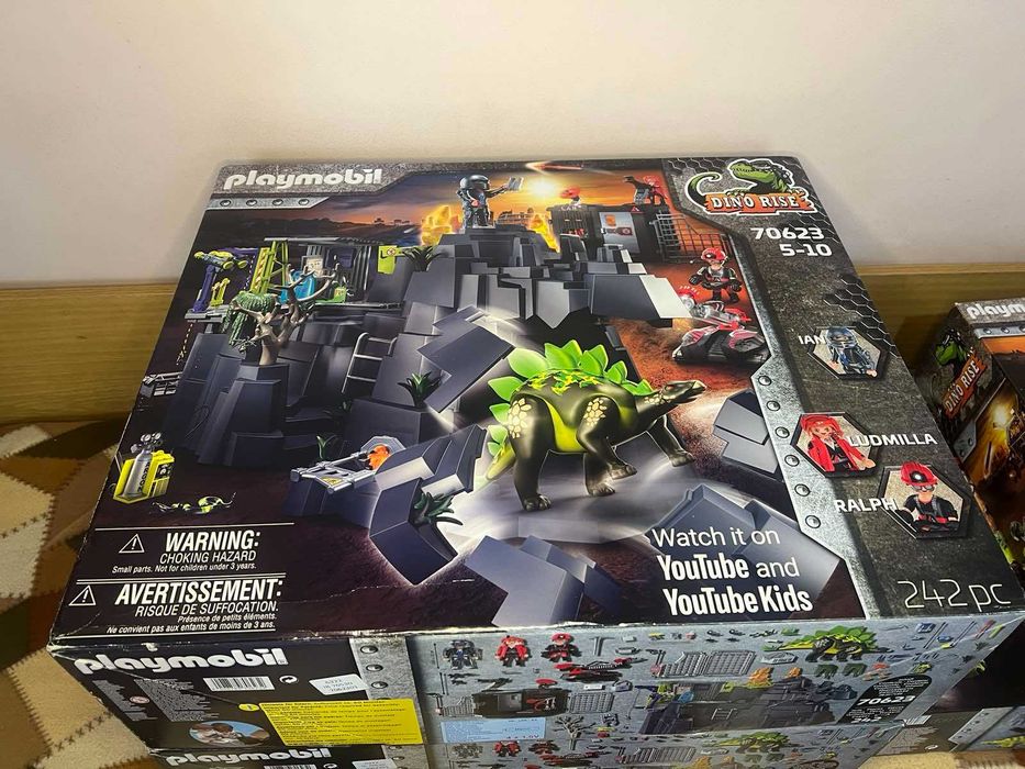 Playmobil Dino Rise - Скалата на Дино + Сайчания: Нашествие на робот