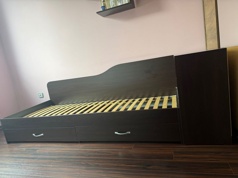 Легло с подматрачна рамка и двулицев матрак 90/200