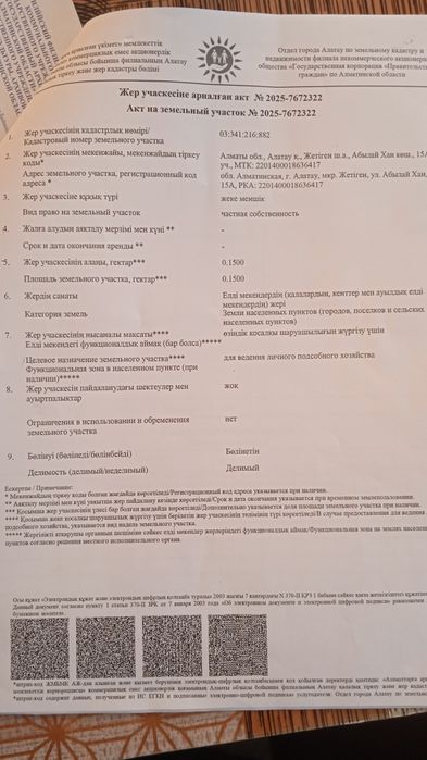 Продам участок земли