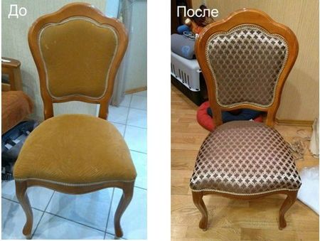 Реставрация перетяжка стульев