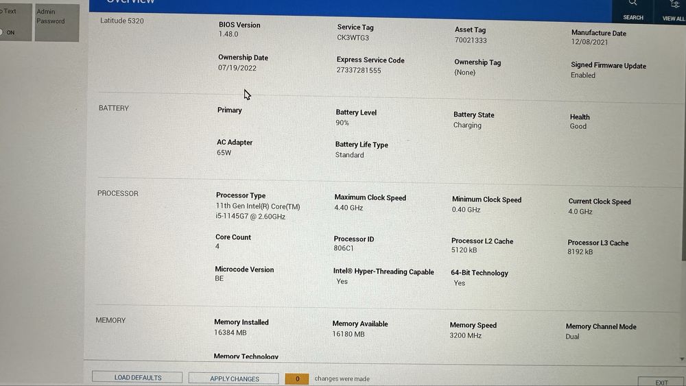 Лаптоп Dell Latitude 5320 FHD 13.3” Intel i5-1145G7 16GB RAM 256GB SSD